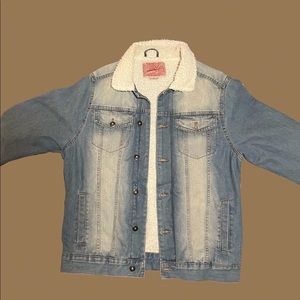 denim cotton padded jacket